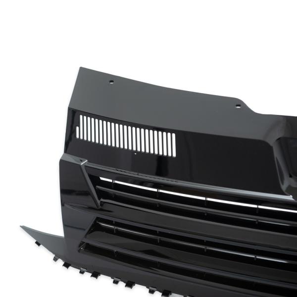 Kühlergrill Schwarz Glanz clean ohne Emblem für VW T6 Bus Transporter 2015-2019