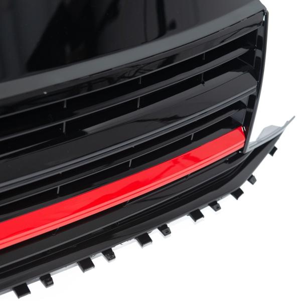 Kühlergrill Schwarz Glanz Leiste Rot für VW T6 Multivan Transporter 2015-2019
