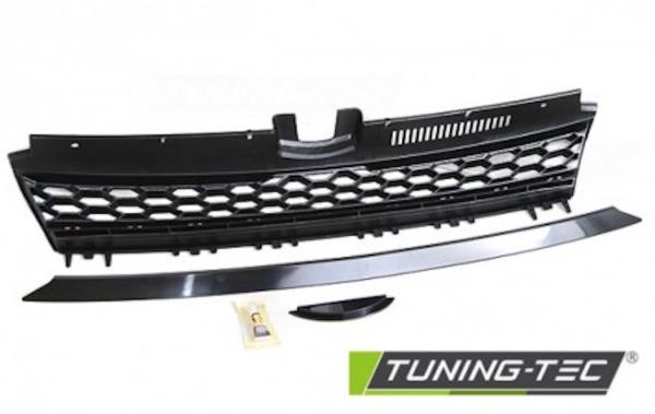 Sportgrill / Kühlergrill für Volkswagen Golf 7 (VII) 13-17 schwarz/rot in Wabendesign