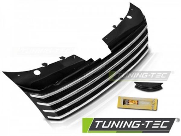 Sportgrill / Kühlergrill für Volkswagen Passat B7 10-14 schwarz/chrom