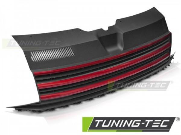 Sportgrill / Kühlergrill für Volkswagen T6 15-19 schwarz/rot