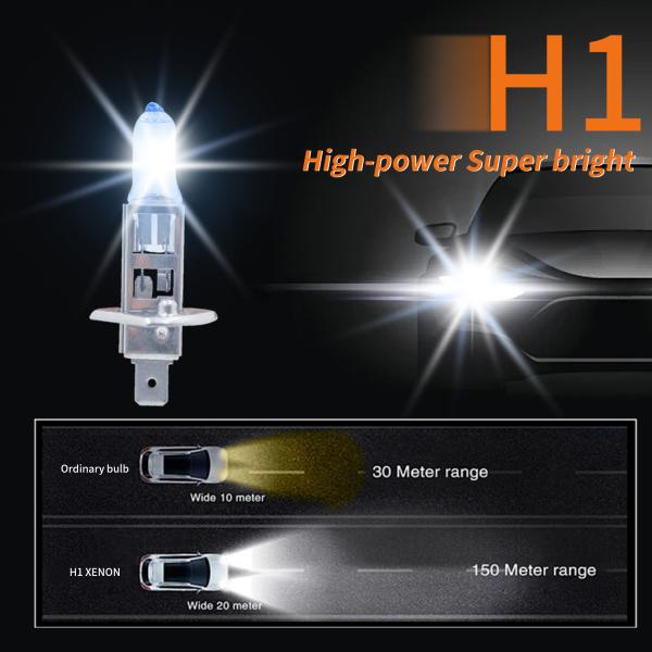 2er Set H1 55W Xenon Style Look Lampen Weiß Halogen Birnen Autolampe GLÜHBIRNEN