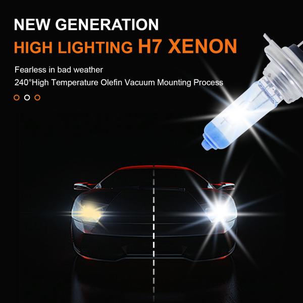 H7 LLCTOOLS HALOGEN LAMPEN XENON LOOK OPTIK EFFEKT BIRNEN SUPER WHITE 55W