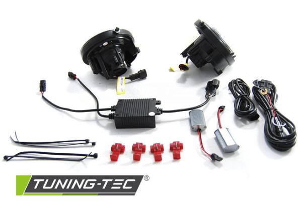 LED Nebelscheinwerfer / Tagfahrlicht für Mini Cooper R55 / R56 / R57 Schwarz