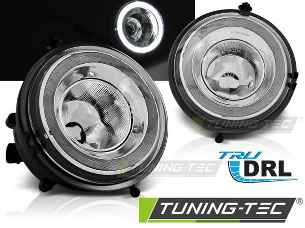 LED Nebelscheinwerfer / Tagfahrlicht für Mini Cooper R55 / R56 / R57 Schwarz
