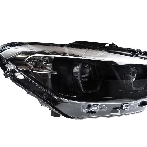 VOLL LED Tagfahrlicht Angel Eyes Scheinwerfer für BMW 1er F20/F21 LCI (Facelift) 15-19 schwarz