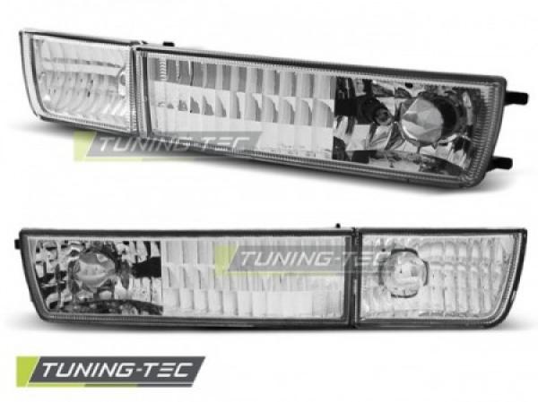 Klarglas Frontblinker / Nebelscheinwerfer-Dummy für VW Golf 3 91-97 / Vento 92-98 chrom