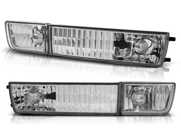 Klarglas Frontblinker / Nebelscheinwerfer für VW Golf 3 91-97 / Vento 92-98 chrom