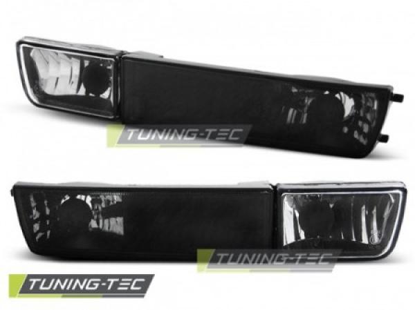 Klarglas Frontblinker / Nebelscheinwerfer für VW Golf 3 91-97 / Vento 92-98 schwarz