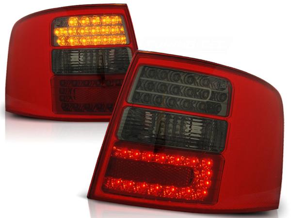 LED Rückleuchten für Audi A6 C5 4B Avant Bj. 97-04 Rot/Smoke mit LED Blinker