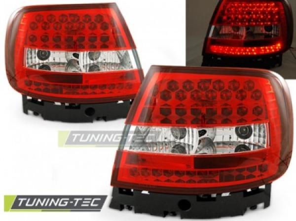 LED Rückleuchten für Audi A4 B5 Limo Bj. 94-00 Rot/Chrom
