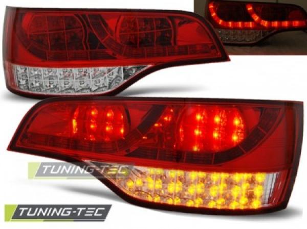 LED Rückleuchten für Audi Q7 4L Bj. 05-09 Rot/Chrom