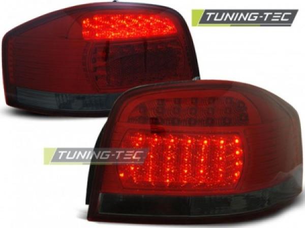 LED Rückleuchten für Audi A3 8P Bj. 03-08 Rot/Smoke