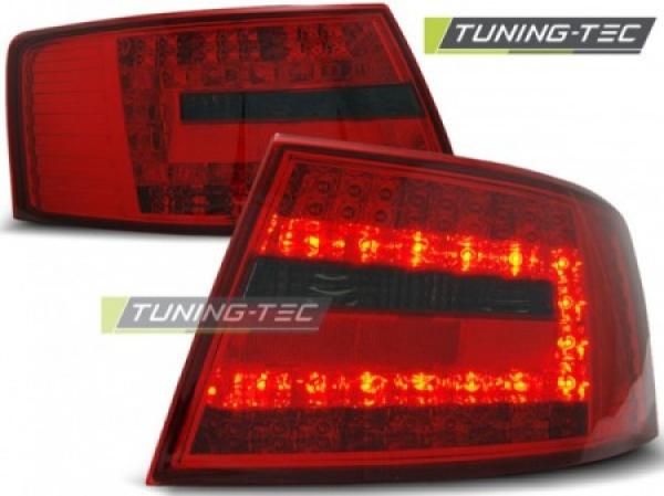 LED Rückleuchten für Audi A6 C6 4F Limo Bj. 04-08 Rot/Smoke 7-PIN
