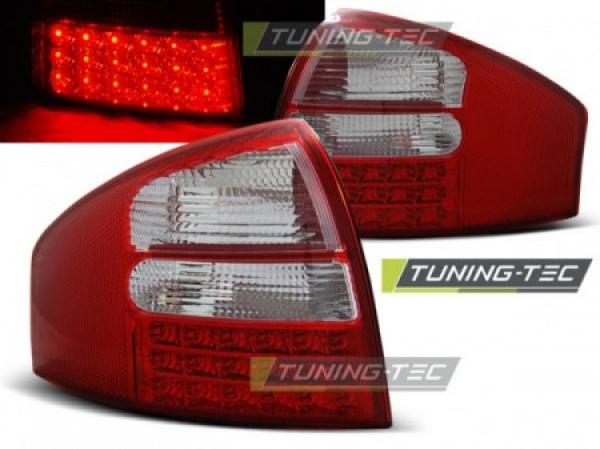 LED Rückleuchten für Audi A6 C5 4B Limo Bj. 97-04 Rot/Chrom
