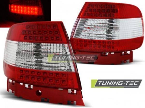 LED Rückleuchten für Audi A4 B5 Limo Bj. 94-00 Rot/Chrom
