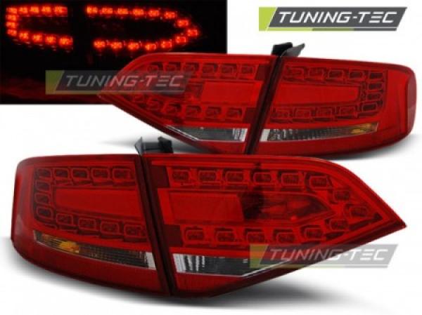LED Rückleuchten für Audi A4 B8 (8K) Limo Bj. 08-11 Rot/Chrom