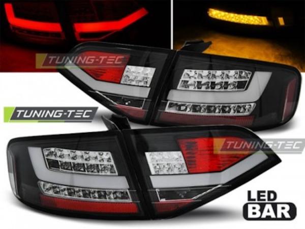 LED Lightbar Rückleuchten für Audi A4 B8 (8K) Limo Bj. 08-11 Schwarz