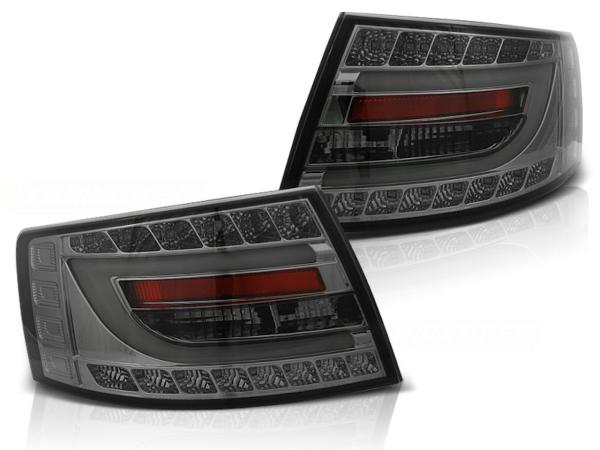 LED Lightbar Rückleuchten für Audi A6 C6 4F Limo Bj. 04-08 Smoke 6-PIN