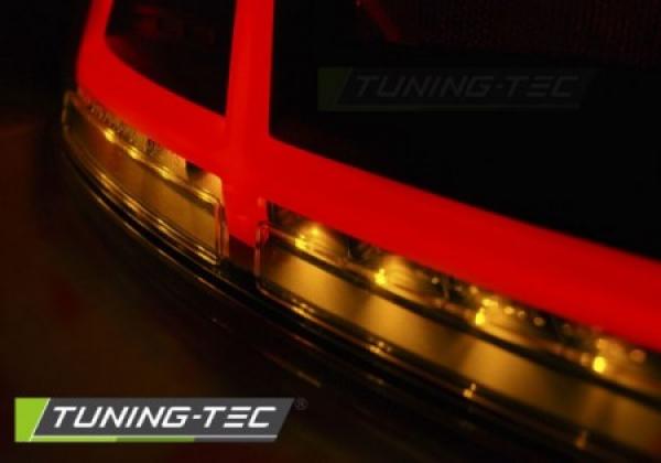 Voll LED Lightbar Rückleuchten für Audi TT 06-14 Rot/Chrom dynamischer Blinker