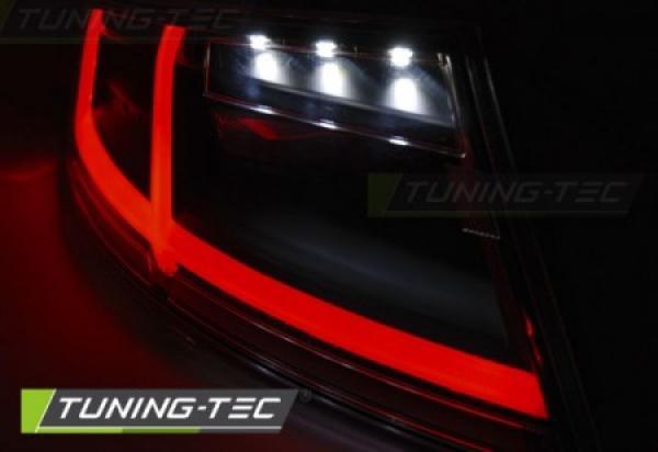 Voll LED Lightbar Rückleuchten für Audi TT 06-14 Rot/Chrom dynamischer Blinker