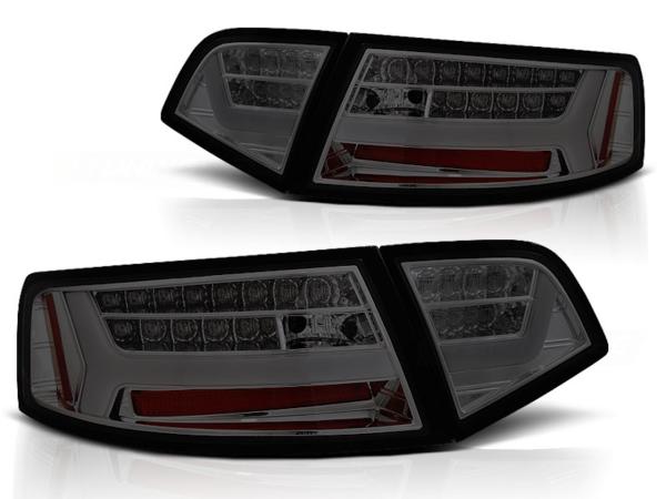 LED Lightbar Rückleuchten für Audi A6 C6 4F Limo Bj. 08-11 Smoke