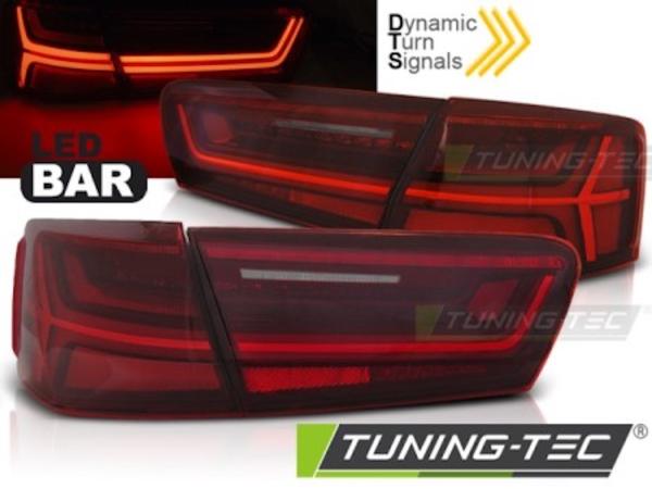 LED Lightbar Rückleuchten für Audi A6 4G C7 Limo 11-14 Rot dynamischer Blinker