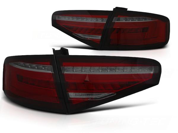 Voll LED Lightbar Rückleuchten für Audi A4 B8 (8K) Bj. 11-15 Rot/Smoke für LED