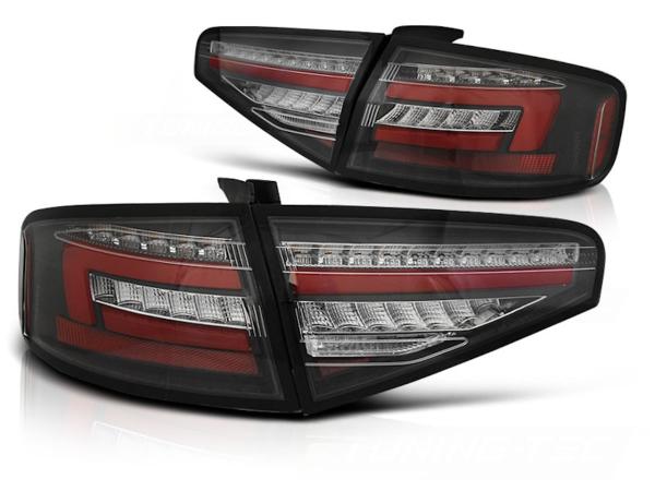 Voll LED Lightbar Rückleuchten für Audi A4 B8 (8K) Bj. 11-15 Schwarz für LED