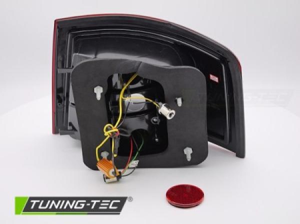 LED Rückleuchten für Audi A6 C5 4B Avant Bj. 97-04 Rot/Chrom mit LED Blinker