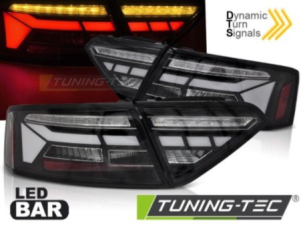 Voll LED Lightbar Rückleuchten für Audi A5 Coupe Cabrio Sportback 11-16 Schwarz