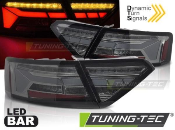 Voll LED Lightbar Rückleuchten für Audi A5 Coupe Cabrio Sportback 11-16 Smoke