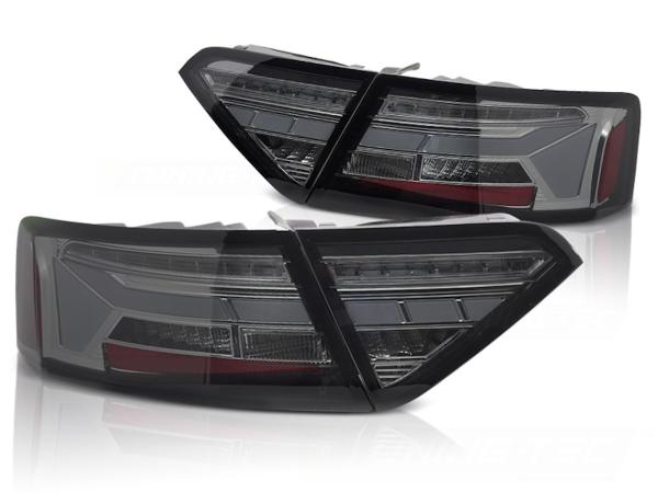 Voll LED Lightbar Rückleuchten für Audi A5 Coupe Cabrio Sportback 11-16 Smoke