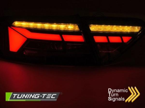 Voll LED Lightbar Rückleuchten für Audi A5 Coupe Cabrio Sportback 11- Rot/Smoke