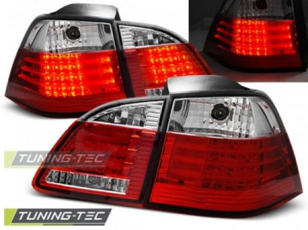 LED Rückleuchten für BMW E61 Touring Bj. 04-07 Rot/Chrom