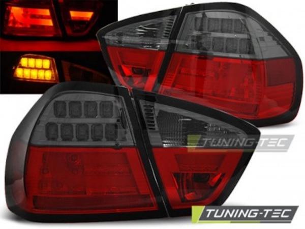 LED Lightbar Rückleuchten für BMW E90 Limo Bj. 05-08 Rot/Smoke