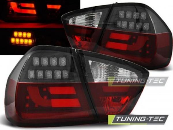 LED Lightbar Rückleuchten für BMW E90 Limo Bj. 05-08 Rot/Schwarz
