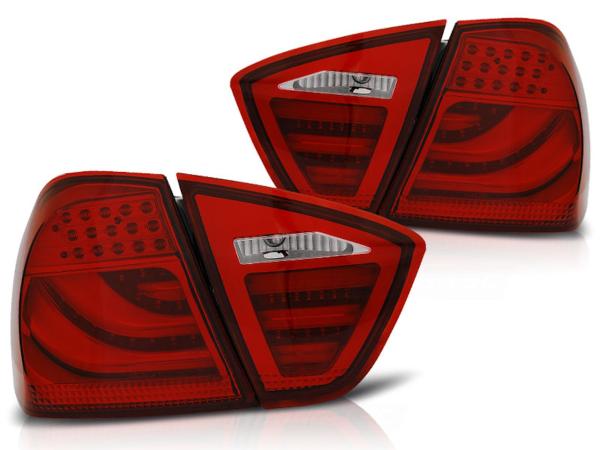 LED Lightbar Rückleuchten für BMW E90 Limo Bj. 05-08 Rot
