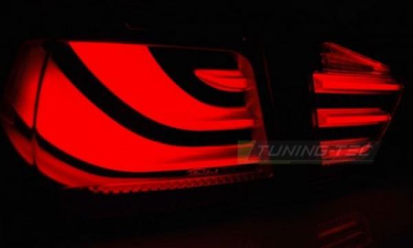 LED Lightbar Rückleuchten für BMW E90 LCI Limo Bj. 08-12 Schwarz Smoke