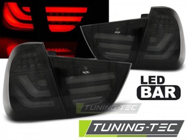 LED Lightbar Rückleuchten für BMW E91 LCI Touring Bj. 08-12 Schwarz Smoke