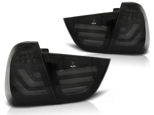 LED Lightbar Rückleuchten für BMW E91 LCI Touring Bj. 08-12 Schwarz Smoke
