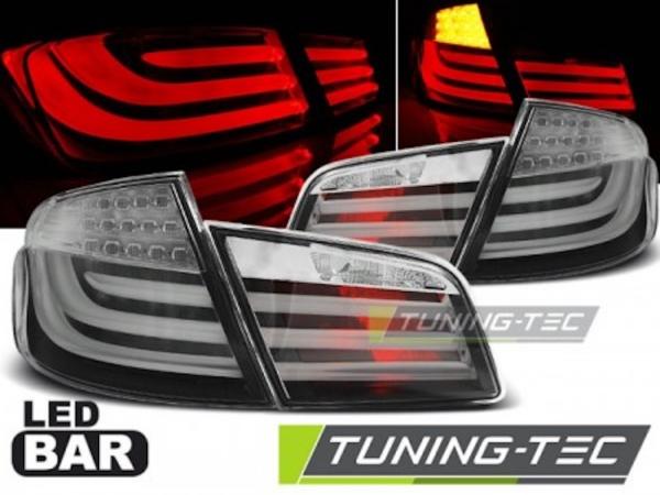 LED Lightbar Rückleuchten für BMW F10 Bj. 10-13 Schwarz/Grau LED Blinker