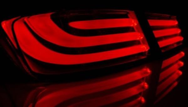 LED Lightbar Rückleuchten für BMW F10 Bj. 10-13 Schwarz LED Blinker