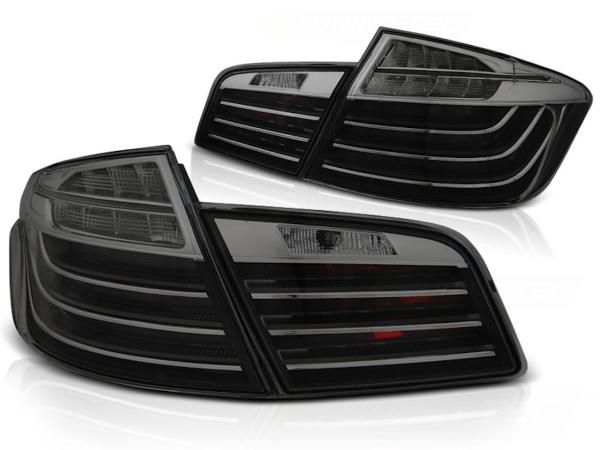 LED Lightbar Rückleuchten für BMW F10 Bj. 10-13 Schwarz Smoke LCI Optik