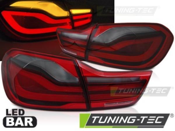 Voll LED Lightbar Rückleuchten für BMW F32 F33 F82 Bj. 2013-2016 Rot/Smoke