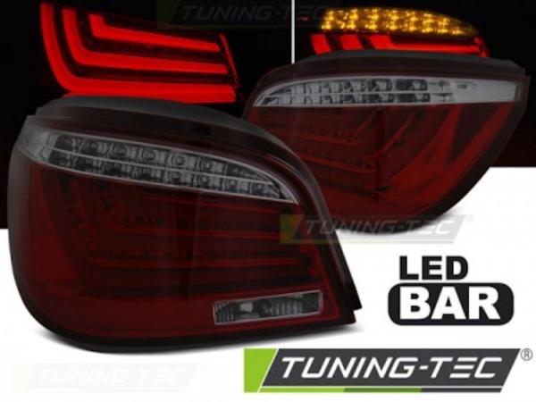 LED Lightbar Rückleuchten für BMW E60 LCI Limo Bj. 07-10 Rot/Smoke
