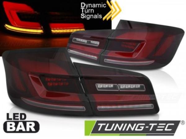Voll LED Lightbar Rückleuchten für BMW F10 Limo Bj. 10-16 Rot/Smoke