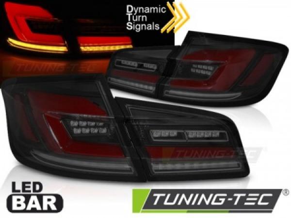 Voll LED Lightbar Rückleuchten für BMW F10 Limo Bj. 10-16 Schwarz Smoke