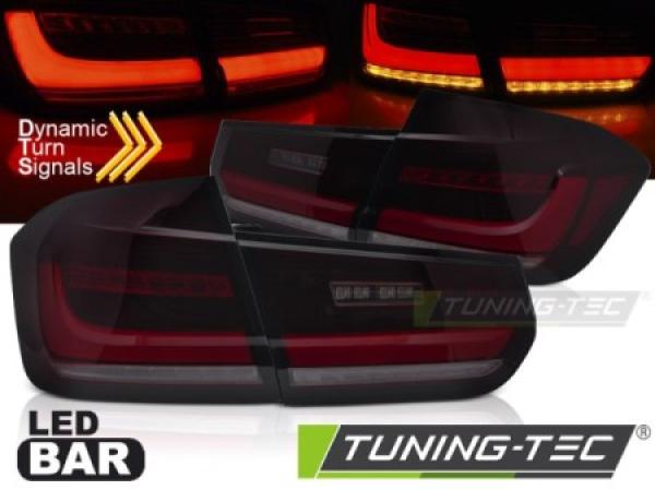 Voll LED Rückleuchten für BMW F30 Limo Bj. 11-19 Rot/Smoke dynamischer Blinker