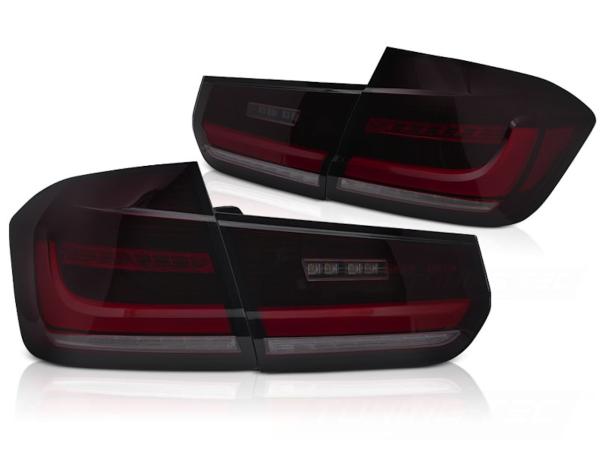 Voll LED Rückleuchten für BMW F30 Limo Bj. 11-19 Rot/Smoke dynamischer Blinker